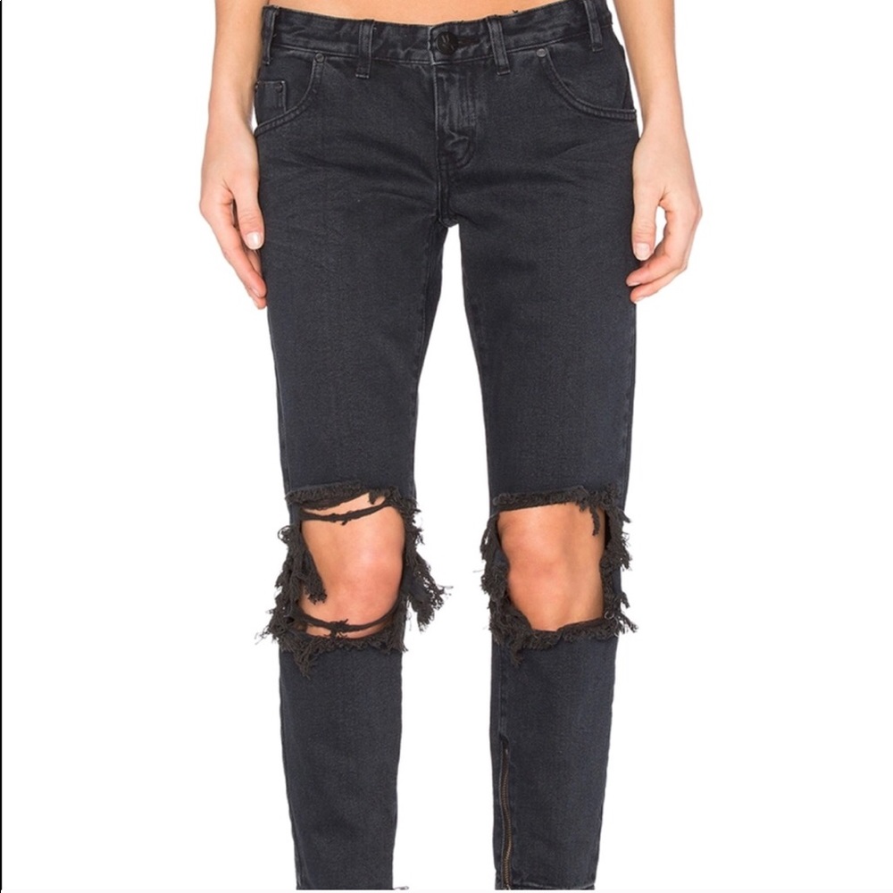 One teaspoon cropped zipper